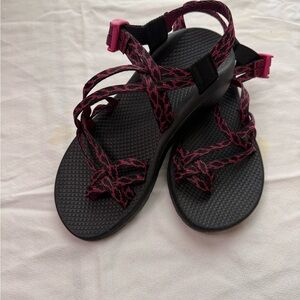 Chacos Black and Pink Women's Sandals